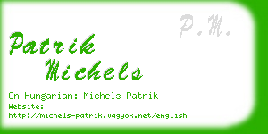 patrik michels business card